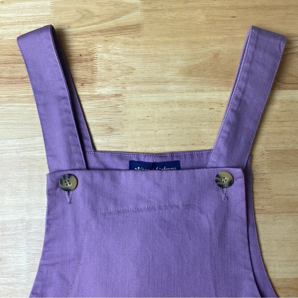 PRINCESS HIGHWAY Enid Lilac Floral Embroidered Overall Pinafore Pinny Dress Sz 8 - Picture 10 of 13